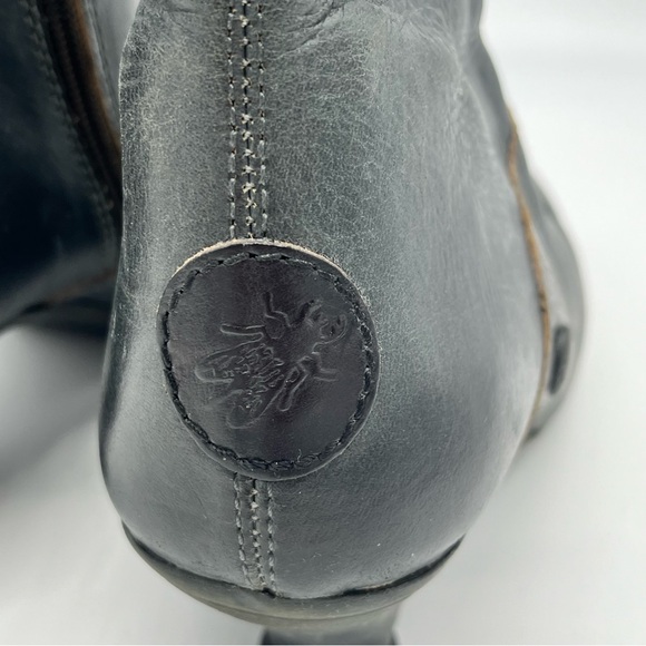 Fly London Dark Green Witchy Lace-Up Ankle Boots w Cone Heel Eu 39 (US 8-8.5) - Picture 8 of 10